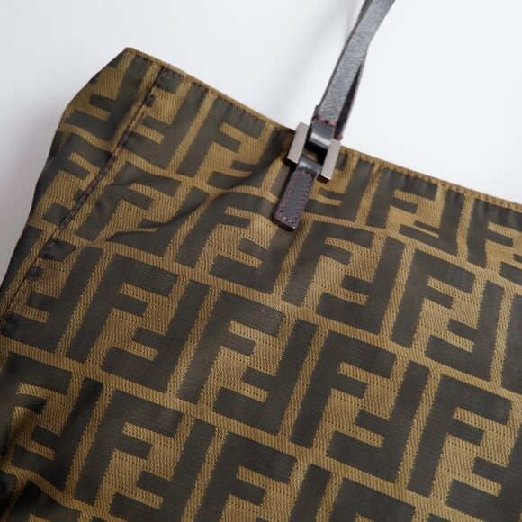 Authentic Preowned Vintage Fendi Brown Zucca Canvas Handbag - Picture 3 of 16